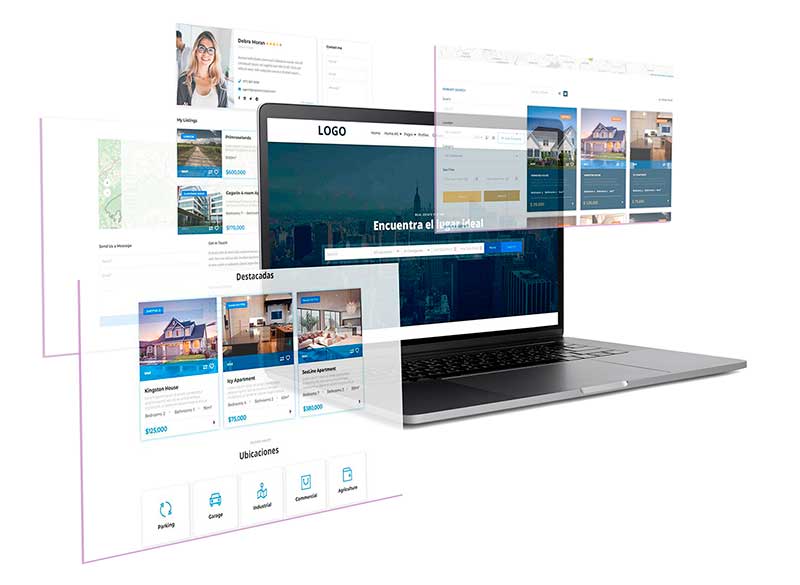 Diseño web para agencias inmobiliarias y corredores de propiedades